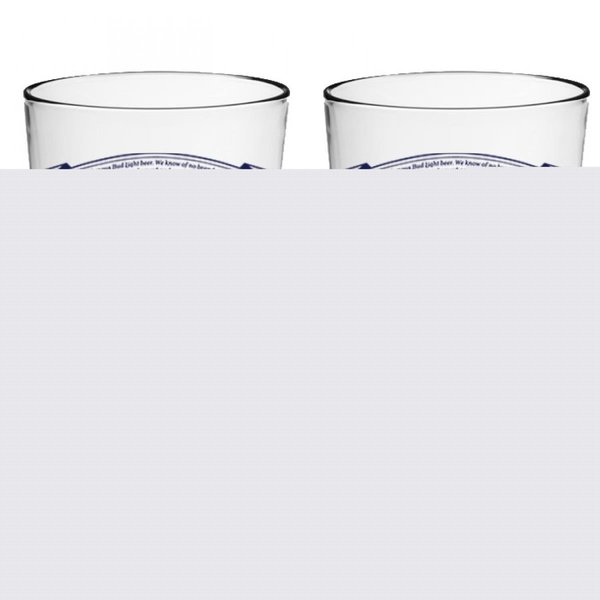 Bud Light Bud Light 828681 Bud Light Classic Logo Pint Glass Set; Clear - Pack of 2 828681